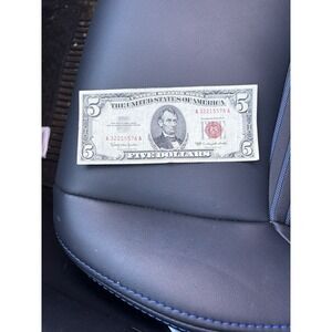 1963 $5 Red‎ Seal Note - Five Dollar Bill - Five - Banknote -